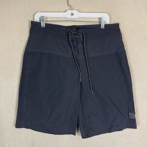 Fire + Ice Shorts Mens 34 Black Drawstring Waist Pockets Lightweight Board Short
